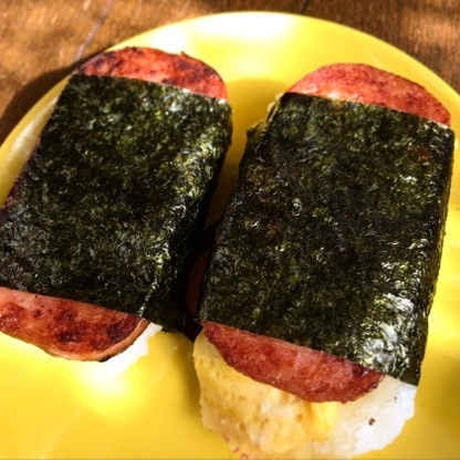 海苔はおにぎり用の物を使用しました。空き缶を使うと見た目も綺麗で簡単でした！